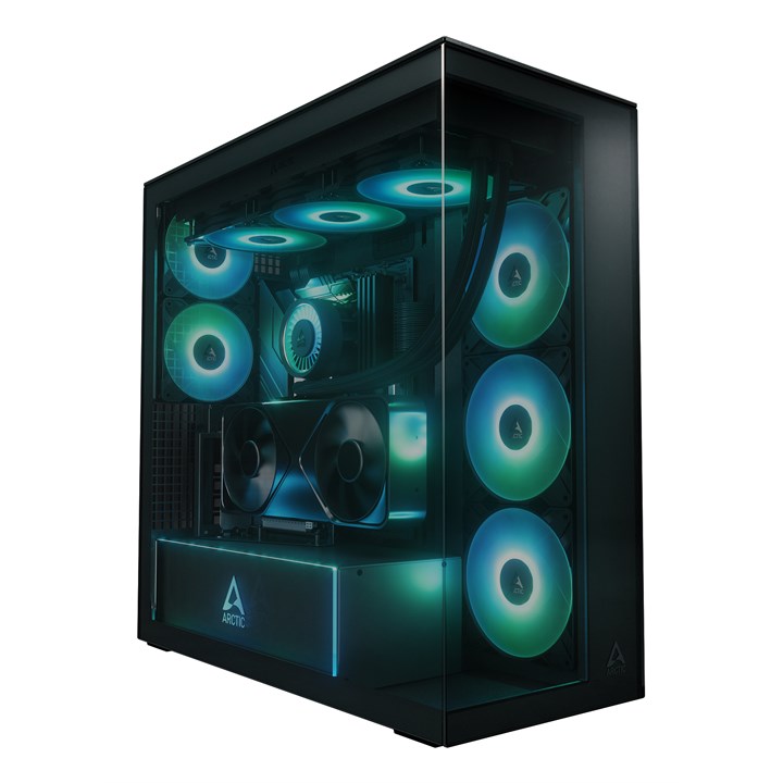 ARCTIC Xtender VG (Black) Premium E-ATX PC Case with Vertical GPU Mounting