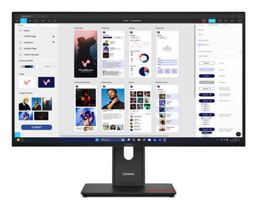 Lenovo ThinkVision T32UD-40 Monitor, 80 cm (31.5"), 3840 x 2160 pixels, 4K Ultra HD, LCD, 6 ms, Black