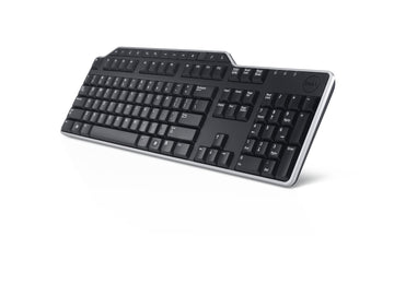 DELL KB522, Full-size (100%), Wired, USB, Plunger key switch, QWERTY, Black