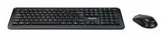Targus AKM610UK, Full-size (100%), Wireless, RF Wireless, QWERTY, Black, Mouse included