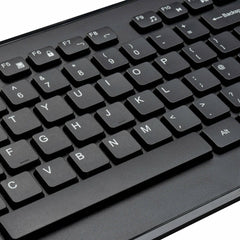 Targus AKM610UK, Full-size (100%), Wireless, RF Wireless, QWERTY, Black, Mouse included