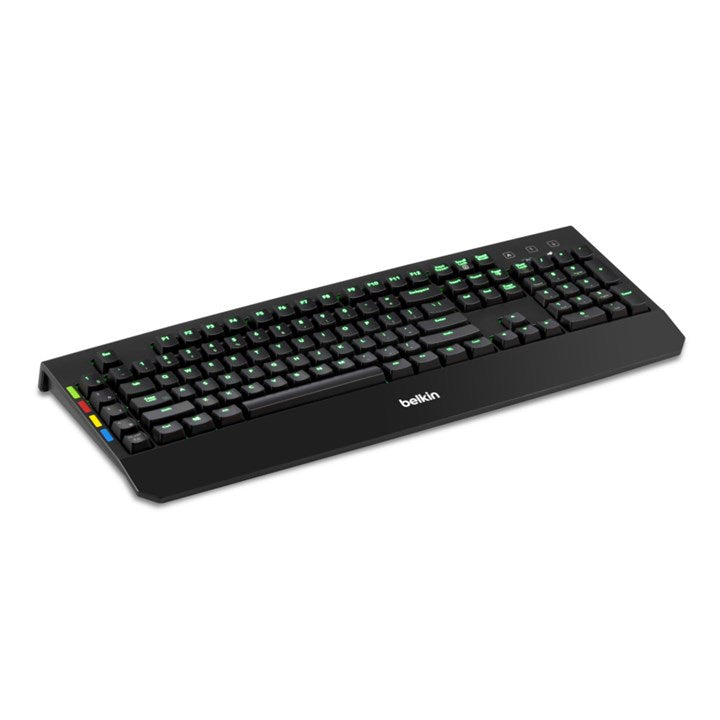 Belkin F1DN008KBD, Full-size (100%), Wired, USB, QWERTY, Black