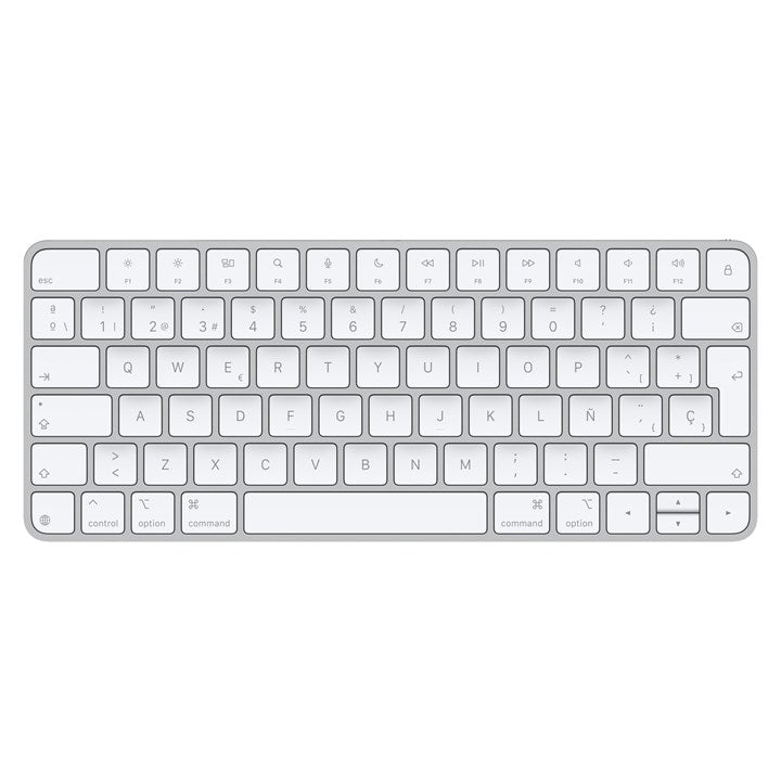 Apple Magic, Mini, Wired & Wireless, USB + Bluetooth, QWERTY, White