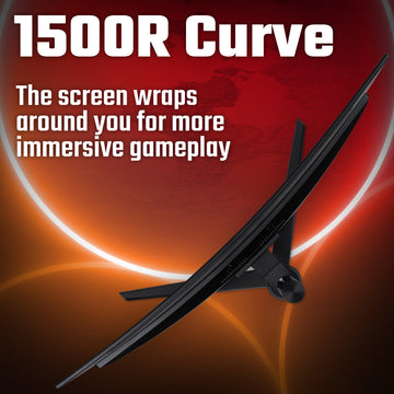 Acer Nitro XZ322QUV3 curved gaming monitor - 31.5", 1500R, Quad HD, 180Hz, 1ms, FreeSync, DisplayHDR 400, HDMI & DP, 80 cm (31.5"), 2560 x 1440 pixels, Quad HD, LED, 1 ms, Black
