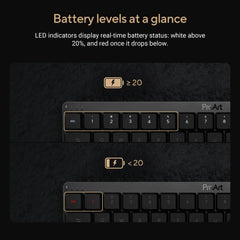 ASUS ProArt Keyboard KD300, Wireless, USB + RF Wireless + Bluetooth, Mechanical, QWERTY, RGB LED, Black