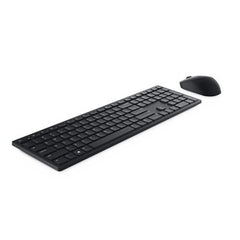 DELL Pro Keyboard and Mouse - KM5221W - UK (QWERTY) - Black, Wireless, RF Wireless, Plunger key switch, QWERTY, Black, Mouse included