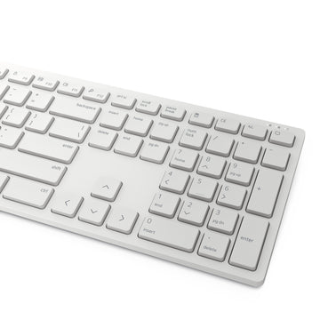 DELL Pro Keyboard and Mouse - KM5221W - UK (QWERTY) - White, Wireless, RF Wireless, Plunger key switch, QWERTY, White, Mouse included