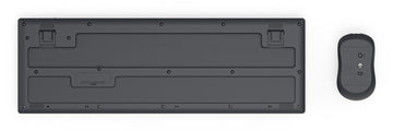 Hama WKM-100, Wireless, RF Wireless, Membrane, QWERTY, Black, Mouse included