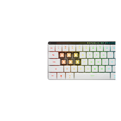 ASUS ROG Falchion RX Low Profile, Wired & Wireless, USB + RF Wireless + Bluetooth, Optical key switch, RGB LED, White, Mouse included