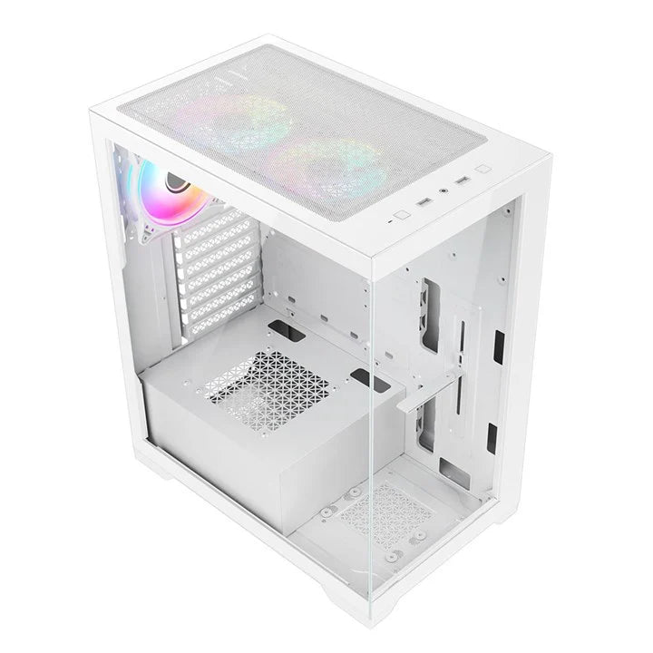 VIDA VETRO-WHT Computer Case Tower White
