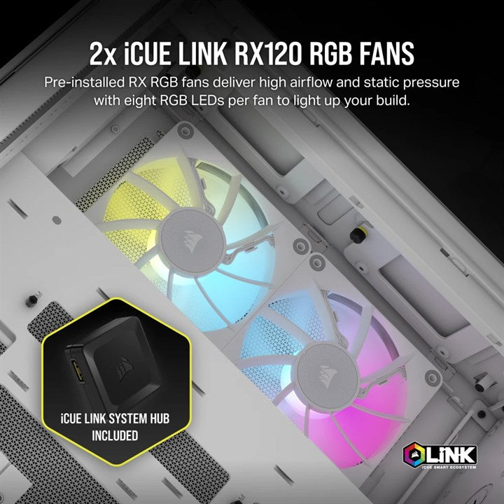 Corsair 2500X RGB Micro Tower White