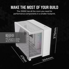 Corsair 2500X RGB Micro Tower White