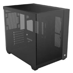 Cooler Master CD600 Gaming Case W/ Glass Side & Front, ATX, 6x ARGB Fans, USB-C, Asus BTF Compatible, Black
