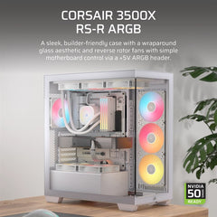 Corsair 3500X RS-R ARGB Midi Tower White