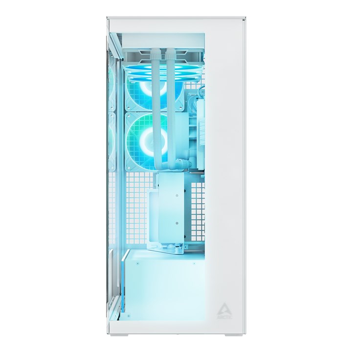 ARCTIC Xtender VG (White) Premium E-ATX PC Case with Vertical GPU Mounting