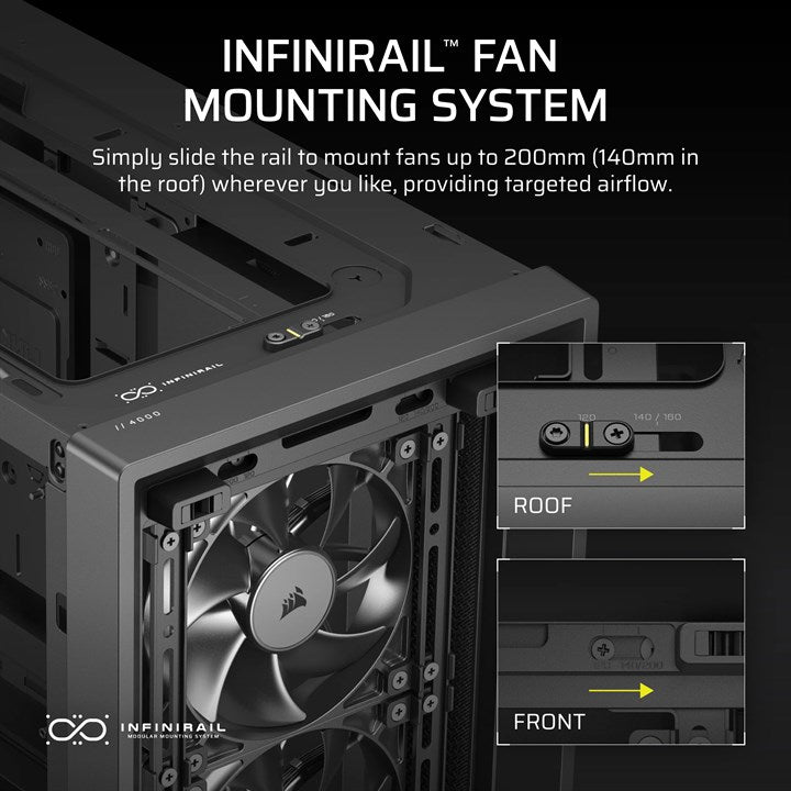 Corsair FRAME 4000D RS Midi Tower Black