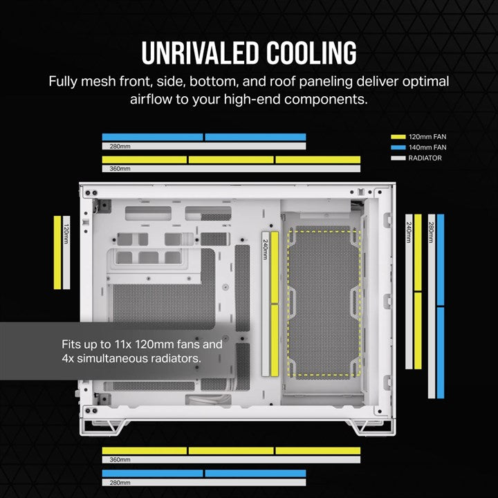 Corsair 2500D AIRFLOW Midi Tower White