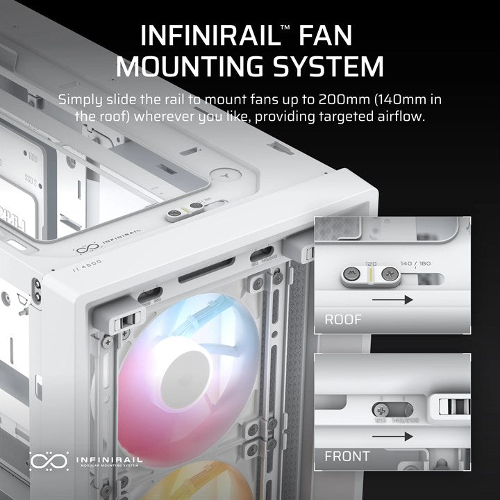 Corsair FRAME 4000D RS ARGB Midi Tower White