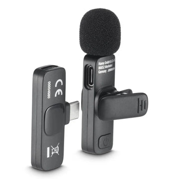Hama Smart Wireless Black Lavalier/Lapel microphone