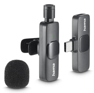 Hama Smart Wireless Black Lavalier/Lapel microphone