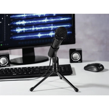 Hama MIC-P35 Allround Microphone, PC and Notebook, 3.5mm Jack Plug, Black