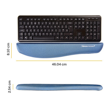 Fellowes 9287402 wrist rest Fabric,Foam Blue