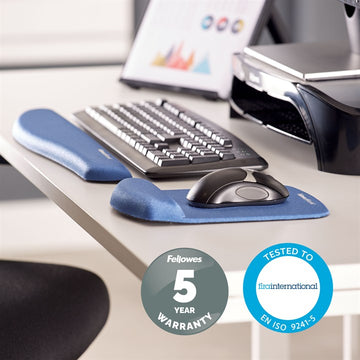 Fellowes 9287402 wrist rest Fabric,Foam Blue
