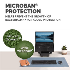 Fellowes Computer Desk Mat with Non-Slip Base Breyta Desk Mat with Antibacterial Protection Marine