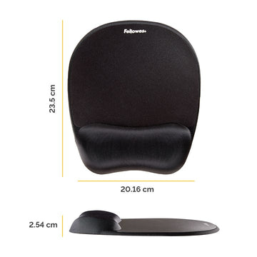 Fellowes memory Foam Mouse Pad and Wrist Rest, Black