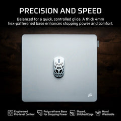 Corsair MM PRO Control Medium Esports-Tuned Cloth Mouse Pad - Gray