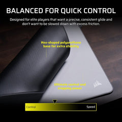 Corsair MM PRO Control Medium Esports-Tuned Cloth Mouse Pad - Gray