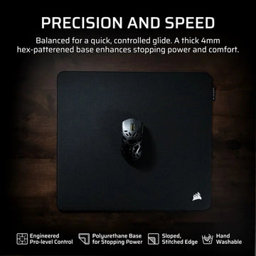 Corsair MM PRO Control Large Esports-Tuned Cloth Mouse Pad - Black