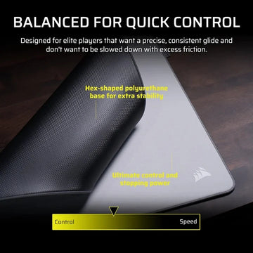 Corsair MM PRO Control Large Esports-Tuned Cloth Mouse Pad - Gray