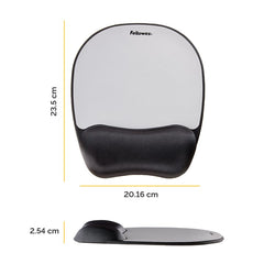 Fellowes 9175801 mouse pad Black,Silver
