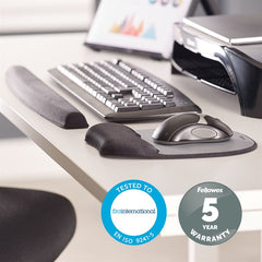 Fellowes 9175801 mouse pad Black,Silver