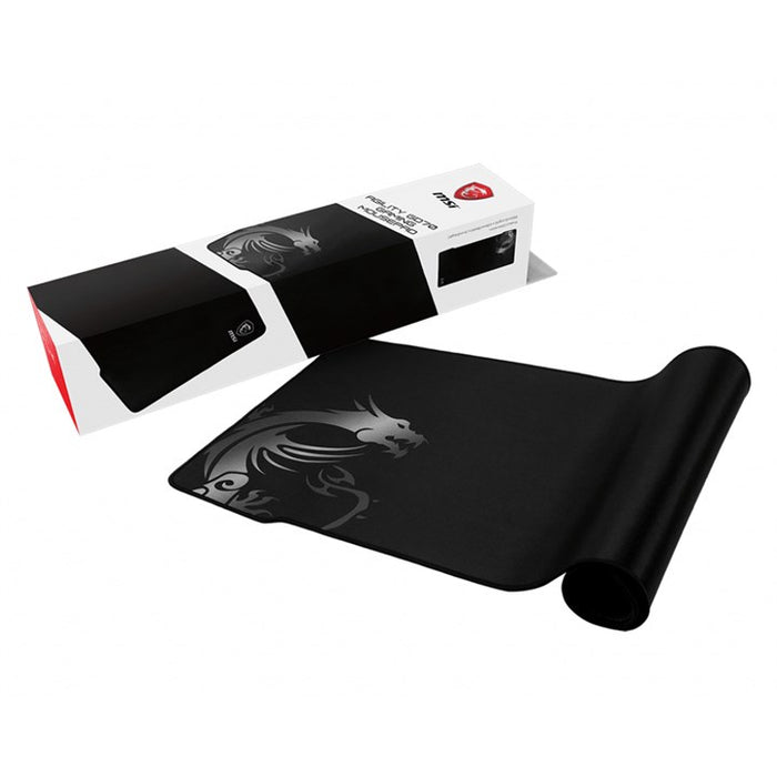 MSI AGILITY GD70 Pro Gaming Mousepad '900mm X 400mm, Pro Gamer Silk Surface, Iconic Dragon Design, Anti-Slip and Shock-Absorbing Rubber Base, Reinforced Stitched Edges'