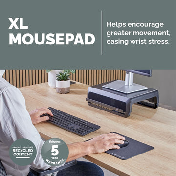 Fellowes Breyta 100138995 Mouse Pad Black
