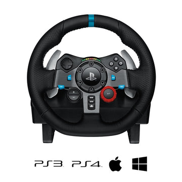 Logitech G G29 Driving Force Racing Wheel for PlayStation®5 and PlayStation®4 Black USB 2.0 Steering wheel + Pedals Analogue PC, PlayStation 4, Playstation 3