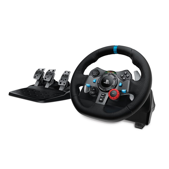 Logitech G G29 Driving Force Racing Wheel for PlayStation®5 and PlayStation®4 Black USB 2.0 Steering wheel + Pedals Analogue PC, PlayStation 4, Playstation 3