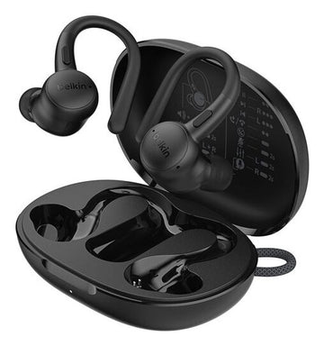 Belkin SoundForm ActiveFit Headset Wired & Wireless Ear-Hook Calls/Music USB Type-C Bluetooth Black