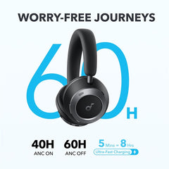 Soundcore Space One Pro Headset Wireless Head-Band Calls/Music Bluetooth Black