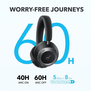Soundcore Space One Pro Headset Wireless Head-Band Calls/Music Bluetooth Black