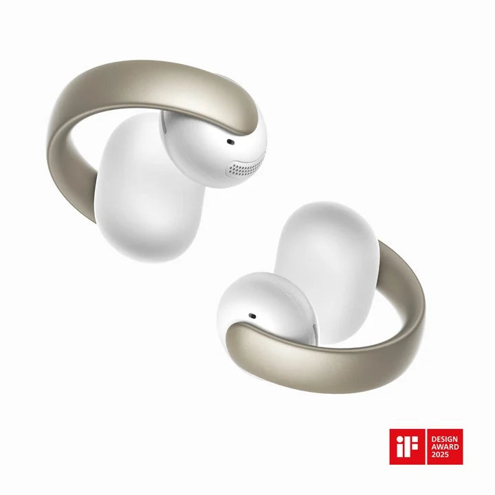Soundcore Aeroclip Headset True Wireless Stereo (TWS) Open-Ear Calls/Music/Sport/Everyday Bluetooth Champagne, White