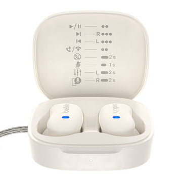Belkin SoundForm Anywhere Headset Wired & Wireless In-Ear Calls/Music USB Type-C Bluetooth White