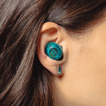 JLab Go Pop ANC Headset True Wireless Stereo (TWS) In-Ear Calls/Music Bluetooth Teal, Transparent
