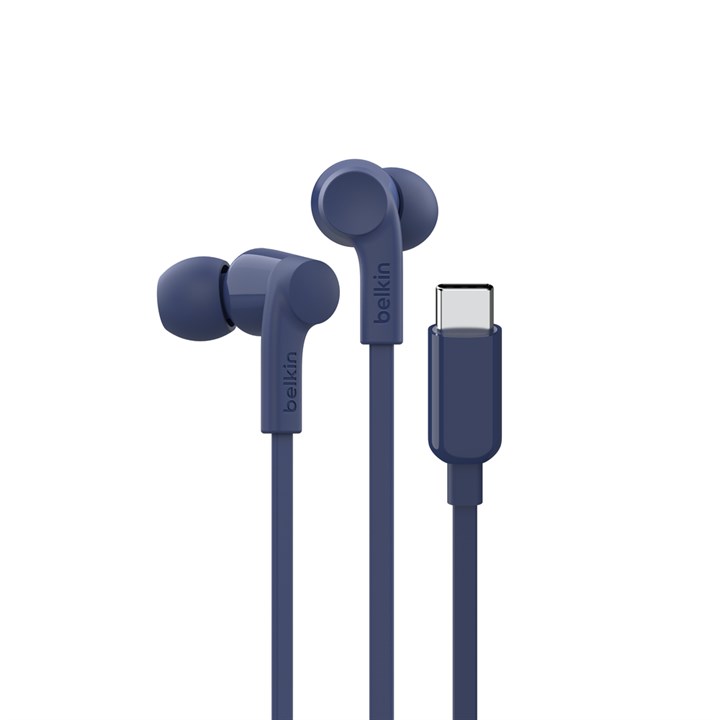 Belkin SoundForm Headset Wired In-Ear Music/Everyday USB Type-C Blue