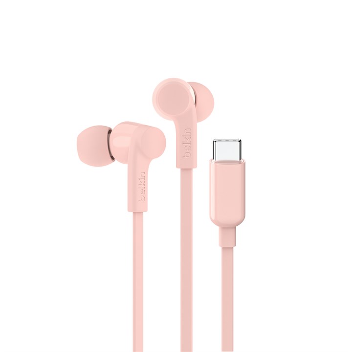 Belkin SoundForm Headset Wired In-Ear Music/Everyday USB Type-C Pink