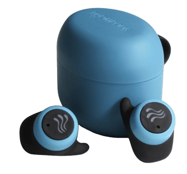 Boompods Soundwave Headset True Wireless Stereo (TWS) In-ear Calls/Music Bluetooth Blue