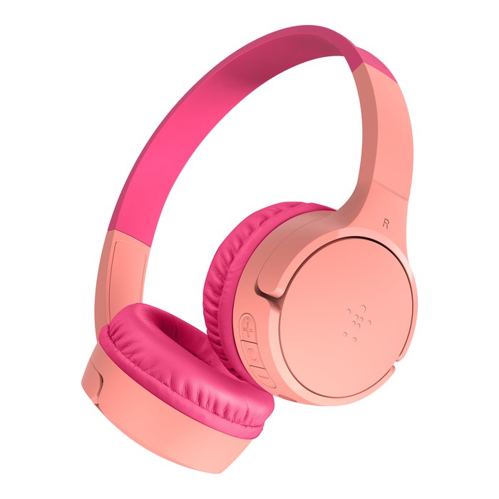 Belkin SoundForm Mini Headset Wireless Head-Band Calls/Music USB Type-C Pink