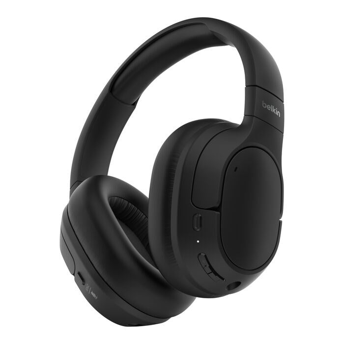 Belkin AUD008HQBK Headphones/headset Wireless Head-Band Calls/Music USB Type-C Bluetooth Black
